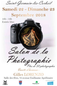 Salon de la photographie à Saint Germain Lès Corbeil les 22 et 23 Septembre en INVITE D’HONNEUR